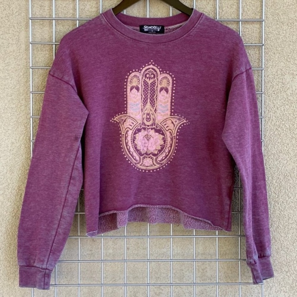 Signorelli slightly cropped hamsa sweatshirt